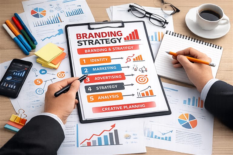 Branding strategy and identity planning